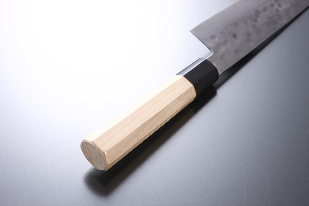  Gyuto knife [Maboroshi] + Octagonal handle with buffalo horn ferrule [No Finger Rest]